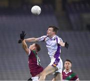 18 December 2021; Colm Murphy of Portarlington in action against Micheal Mullin of Kilmacud Crokes during the AIB Leinster GAA Football Senior Club Championship Semi-Final match between Portarlington and Kilmacud Crokes at Croke Park in Dublin. Photo by Ray McManus/Sportsfile