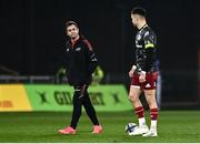 18 December 2021; Munster head coach Johann van Graan, left, and Conor Murray before the Heineken Champions Cup Pool B match between Munster and Castres Olympique at Thomond Park in Limerick. Photo by David Fitzgerald/Sportsfile