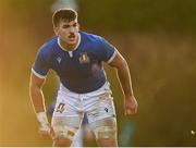 18 December 2021; Giacomo Ferrari of Italy during the U20's International match between Ireland and Italy at UCD Bowl in Dublin. Photo by Piaras Ó Mídheach/Sportsfile