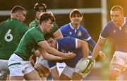 18 December 2021; Matthew Devine of Ireland during the U20's International match between Ireland and Italy at UCD Bowl in Dublin. Photo by Piaras Ó Mídheach/Sportsfile