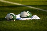 18 December 2021; Rugby balls before the U20's International match between Ireland and Italy at UCD Bowl in Dublin. Photo by Piaras Ó Mídheach/Sportsfile