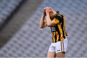 18 December 2021; Aaron Murphy of Shelmaliers reacts after failing to convert a chance on goal during the AIB Leinster GAA Football Senior Club Championship Semi-Final match between Shelmaliers and Naas at Croke Park in Dublin. Photo by Seb Daly/Sportsfile