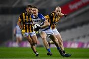 18 December 2021; Paddy McDermott of Naas in action against Jody Donohue of Shelmaliers during the AIB Leinster GAA Football Senior Club Championship Semi-Final match between Shelmaliers and Naas at Croke Park in Dublin. Photo by Seb Daly/Sportsfile