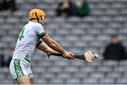 19 December 2021; Colin Fennelly of Shamrocks Ballyhale shoots to score his side's second goal during the AIB Leinster GAA Hurling Senior Club Championship Final match between Clough Ballacolla and Shamrocks Ballyhale at Croke Park in Dublin. Photo by Piaras Ó Mídheach/Sportsfile