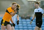 19 December 2021; Brendan O'Sullivan of Austin Stacks celebrates after scoring his side's first goal during the AIB Munster GAA Football Senior Club Football Championship Semi-Final match between Austin Stacks and Newcastle West at Austin Stack Park in Tralee, Kerry. Photo by Brendan Moran/Sportsfile