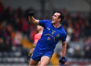 19 December 2021; Conor McCrickard of St Finbarr's celebrates after scoring a point during the AIB Munster GAA Football Senior Club Football Championship Semi-Final match between St. Finbarr's and Éire Óg Ennis at Pairc Ui Rinn in Cork. Photo by Eóin Noonan/Sportsfile