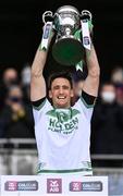 19 December 2021; Shamrocks Ballyhale captain Colin Fennelly lifts the cup after his side's victory in the AIB Leinster GAA Hurling Senior Club Championship Final match between Clough Ballacolla and Shamrocks Ballyhale at Croke Park in Dublin. Photo by Piaras Ó Mídheach/Sportsfile