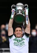 19 December 2021; Shamrocks Ballyhale captain Colin Fennelly lifts the cup after his side's victory in the AIB Leinster GAA Hurling Senior Club Championship Final match between Clough Ballacolla and Shamrocks Ballyhale at Croke Park in Dublin. Photo by Piaras Ó Mídheach/Sportsfile