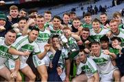 19 December 2021; Shamrocks Ballyhale players celebrate with the cup after their side's victory in the AIB Leinster GAA Hurling Senior Club Championship Final match between Clough Ballacolla and Shamrocks Ballyhale at Croke Park in Dublin. Photo by Piaras Ó Mídheach/Sportsfile
