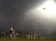 19 December 2021; Paul Devlin of Kilcoo kicks a point during the AIB Ulster GAA Football Club Senior Championship Semi-Final match between Glen and Kilcoo at Athletic Grounds in Armagh. Photo by David Fitzgerald/Sportsfile