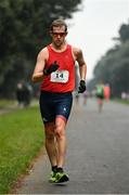 19 December 2021; Dominic KIng of Great Britain competing in the Senior Men’s 35k Walk at the Irish Life Health National 35km Race Walks Championship at Saint Anne's Park in Raheny, Dublin. Photo by Seb Daly/Sportsfile
