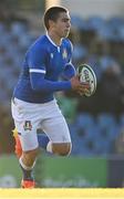 18 December 2021; Francois Carlo Mey of Italy during the U20's International match between Ireland and Italy at UCD Bowl in Dublin. Photo by Piaras Ó Mídheach/Sportsfile