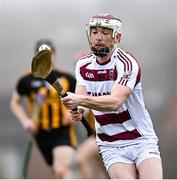 19 December 2021; Brian Cassidy of Slaughtneil during the AIB Ulster GAA Hurling Senior Club Championship Final match between Ballycran and Slaughtneil at Corrigan Park in Belfast. Photo by Ramsey Cardy/Sportsfile