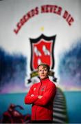 22 December 2021; Greg Sloggett poses for a portrait after he signed a new contract for Dundalk FC at Oriel Park in Dundalk, Louth. Photo by David Fitzgerald/Sportsfile