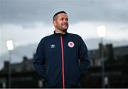 22 December 2021; Manager Tim Clancy poses for a portrait during a St Patrick's Athletic media event at Richmond Park in Dublin. Photo by Piaras Ó Mídheach/Sportsfile