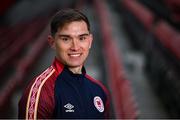 22 December 2021; Anto Breslin poses for a portrait during a St Patrick's Athletic media event at Richmond Park in Dublin. Photo by Piaras Ó Mídheach/Sportsfile