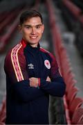 22 December 2021; Anto Breslin poses for a portrait during a St Patrick's Athletic media event at Richmond Park in Dublin. Photo by Piaras Ó Mídheach/Sportsfile