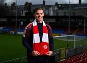 22 December 2021; Anto Breslin poses for a portrait during a St Patrick's Athletic media event at Richmond Park in Dublin. Photo by Piaras Ó Mídheach/Sportsfile