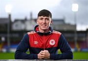 22 December 2021; Joe Redmond poses for a portrait during a St Patrick's Athletic media event at Richmond Park in Dublin. Photo by Piaras Ó Mídheach/Sportsfile