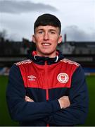 22 December 2021; Joe Redmond poses for a portrait during a St Patrick's Athletic media event at Richmond Park in Dublin. Photo by Piaras Ó Mídheach/Sportsfile