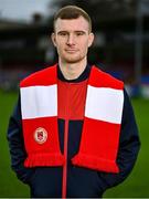 22 December 2021; Mark Doyle poses for a portrait during a St Patrick's Athletic media event at Richmond Park in Dublin. Photo by Piaras Ó Mídheach/Sportsfile