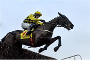 1 January 2022; Al Boum Photo, with Paul Townend up, jumps the last on their way to winning the Savills New Year's Day Steeplechase at Tramore Racecourse in Waterford. Photo by Seb Daly/Sportsfile