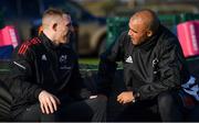 4 January 2022; Andrew Conway, left, and Simon Zebo during Munster rugby squad training at University of Limerick in Limerick. Photo by Eóin Noonan/Sportsfile