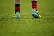 4 January 2022; A general view of football boots during the Bank of Ireland Leinster Rugby Shane Horgan Cup Round 4 match between Metro and Midlands at Energia Park in Dublin. Photo by Piaras Ó Mídheach/Sportsfile