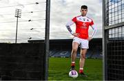 6 January 2022; Padraig Pearses footballer Conor Daly in attendance at the AIB Connacht GAA Football Senior Club Final Media Day in MW Hire O'Moore Park in Portlaoise ahead of the AIB GAA Connacht Senior Club Football Championship Final, which takes place in Ballina, this Sunday, January 9th at 1.30pm and will see the Roscommon champions take on Mayo’s Knockmore. Padraig Pearses are hoping to land their first Connacht title, whilst their Mayo opponents haven’t had victory since 1996. The game will be live on TG4. This weekend will also see Waterford’s Ballygunner battle it out with Limerick champions Kilmallock GAA in the AIB Munster Senior Hurling Club Championship Final at 3.30pm in Páirc Uí Chaoimh on Sunday, January 9th, which will also be broadcast live by TG4. Elsewhere, Dublin’s Kilmacud Crokes battle it out with Kildare champions, Naas GAA, in the AIB Leinster Senior Football Club Championship Final at 5pm in Croke Park on Saturday, January 8th and will be shown live on RTÉ 2. Meanwhile, it’s also an action-packed weekend in the AIB All-Ireland Camogie Club Championships with Waterford’s Gailltír going head-to-head with Offaly champions, St. Rynagh’s in the AIB All-Ireland Intermediate Camogie Club Championship 2020 Final at Semple Stadium on Saturday, January 8th at 1.30pm.  In the AIB All-Ireland Junior Camogie Club Championship 2020 Final, Raharney of Westmeath will take on Kerry’s Clanmaurice in the decider at Moyne Templetouhy GAA Club in Tipperary at 2pm on Sunday, January 9th. Both finals will be be streamed live on the Official Camogie Youtube Channel.This year’s AIB Club Championships celebrate #TheToughest players in Gaelic Games - those who are not defined by what they have won, but by how they persevere no matter what. Photo by Sam Barnes/Sportsfile