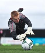 6 January 2022; Goalkeeper Nathan Shepperd during a Dundalk pre-season training session at Oriel Park in Dundalk, Louth. Photo by Seb Daly/Sportsfile