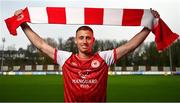 7 January 2022; St Patrick's Athletic new signing Eoin Doyle is unveiled at Richmond Park in Dublin. Photo by Seb Daly/Sportsfile