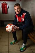 7 January 2022; St Patrick's Athletic new signing Eoin Doyle is unveiled at Richmond Park in Dublin. Photo by Seb Daly/Sportsfile