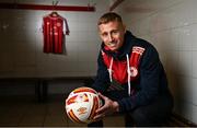 7 January 2022; St Patrick's Athletic new signing Eoin Doyle is unveiled at Richmond Park in Dublin. Photo by Seb Daly/Sportsfile