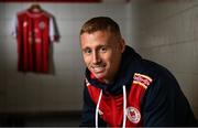 7 January 2022; St Patrick's Athletic new signing Eoin Doyle is unveiled at Richmond Park in Dublin. Photo by Seb Daly/Sportsfile