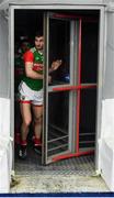 7 January 2022; Conor O’Shea of Mayo makes his way back into the dome with team-mates after half-time during the Connacht FBD League semi-final match between Mayo and Galway at the NUI Galway Connacht GAA Air Dome in Bekan, Mayo. Photo by Eóin Noonan/Sportsfile
