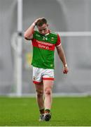 7 January 2022; Ryan O’Donoghue of Mayo after his side's defeat in the Connacht FBD League semi-final match between Mayo and Galway at the NUI Galway Connacht GAA Air Dome in Bekan, Mayo. Photo by Eóin Noonan/Sportsfile