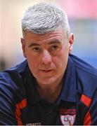 7 January 2022; Singleton Supervalu Brunell assistant coach Malcolm Thompson during the InsureMyHouse.ie Paudie O’Connor Cup semi-final match between The Address UCC Glanmire and Singleton's SuperValu Brunell at Neptune Stadium in Cork. Photo by Brendan Moran/Sportsfile