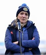 8 January 2022; Gailltír manager Orla Murphy before the 2020 AIB All-Ireland Intermediate Club Camogie Championship Final match between Gailltír and St Rynagh's at Semple Stadium in Thurles, Tipperary. Photo by Ben McShane/Sportsfile
