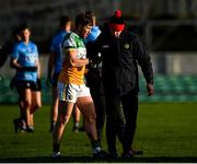 8 January 2022; Offaly selector Tomás Ó Sé speaks with Cian Donohoe of Offaly during the O'Byrne Cup group A match between Offaly and Dublin at Bord na Mona O'Connor Park in Tullamore, Offaly. Photo by Harry Murphy/Sportsfile