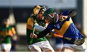 8 January 2022; Cathal Barrett of Tipperary in action against Michael O'Leary of Kerry during the Co-Op Superstores Munster Hurling Cup quarter-final match between Kerry and Tipperary at Austin Stack Park, in Tralee, Kerry. Photo by Eóin Noonan/Sportsfile