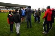 8 January 2022; Ciaran Kilkenny of Dublin meets supporters after the O'Byrne Cup group A match between Offaly and Dublin at Bord na Mona O'Connor Park in Tullamore, Offaly. Photo by Harry Murphy/Sportsfile