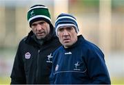 8 January 2022; Kildare selectors Johnny Doyle, right, and Dermot Earley after their side's victory in the O'Byrne Cup Group C match between Kildare and Westmeath at St Conleth's Park in Newbridge, Kildare. Photo by Piaras Ó Mídheach/Sportsfile
