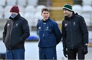 8 January 2022; Kildare manager Glenn Ryan, left, with selectors Anthony Rainbow, centre, and Dermot Earley before the O'Byrne Cup Group C match between Kildare and Westmeath at St Conleth's Park in Newbridge, Kildare. Photo by Piaras Ó Mídheach/Sportsfile