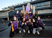 8 January 2022; Kilmacud Crokes supporters before the AIB Leinster GAA Football Senior Club Championship Final match between Kilmacud Crokes and Naas at Croke Park in Dublin. Photo by David Fitzgerald/Sportsfile