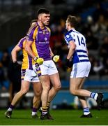 8 January 2022; Tom Fox of Kilmacud Crokes celebrates a score during the AIB Leinster GAA Football Senior Club Championship Final match between Kilmacud Crokes and Naas at Croke Park in Dublin. Photo by David Fitzgerald/Sportsfile