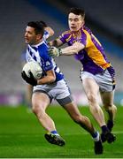 8 January 2022; Eamonn Callaghan of Naas in action against Dara Mullin of Kilmacud Crokes during the AIB Leinster GAA Football Senior Club Championship Final match between Kilmacud Crokes and Naas at Croke Park in Dublin. Photo by David Fitzgerald/Sportsfile