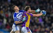 8 January 2022; Shane Horan of Kilmacud Crokes in action against Eoin Doyle of Naas during the AIB Leinster GAA Football Senior Club Championship Final match between Kilmacud Crokes and Naas at Croke Park in Dublin. Photo by Daire Brennan/Sportsfile