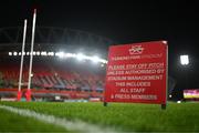 8 January 2022; A general view of Thomond Park before the United Rugby Championship match between Munster and Ulster at Thomond Park in Limerick. Photo by Stephen McCarthy/Sportsfile