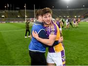 8 January 2022; Kilmacud Crokes selector Ronan Ryan celebrates with Andrew McGowan after the AIB Leinster GAA Football Senior Club Championship Final match between Kilmacud Crokes and Naas at Croke Park in Dublin. Photo by Daire Brennan/Sportsfile