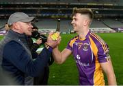 8 January 2022; Kilmacud Crokes selector Vinny Mooney celebrates with Cillian O’Shea after the AIB Leinster GAA Football Senior Club Championship Final match between Kilmacud Crokes and Naas at Croke Park in Dublin. Photo by Daire Brennan/Sportsfile